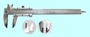 Штангенциркуль 0 - 150 ШЦТ-I (0,02) с твердосплавными губками, нерж. сталь, с глубиномером "CNIC" (141-120S)