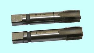 Метчик G   1/8" Р6АМ5 трубный цилиндрический, м/р. комплект из 2-х шт. (28 ниток/дюйм) ГОСТ 3266 "TLX"