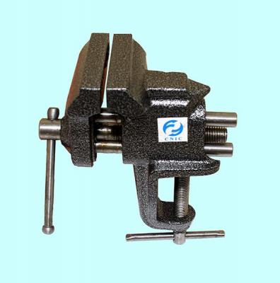 Тиски Слесарные   75 мм неповоротные настольные с наковальней, крепление струбциной "CNIC"