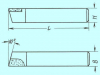 Резец Проходной упорный прямой 20х12х100 тв.сплав (без маркировки)