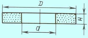 Круг ПП  50х25х16 25А 25 СМ