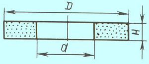 Круг ПП 350х 25х127 14А  25 СТ1