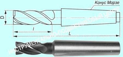 Фреза Концевая d14,0х 26х 96 к/х Р6М5  Z=3 КМ1