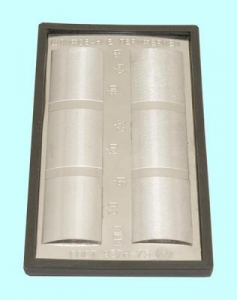 Набор образцов шероховатости поверх-ти из  6-ти шт, Шлифование периферией ГОСТ 9378-75 г.в. 1989