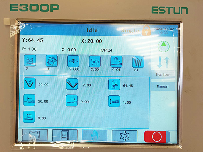 Гидравлический листогибочный пресс PBH160/3200 с контроллером E300