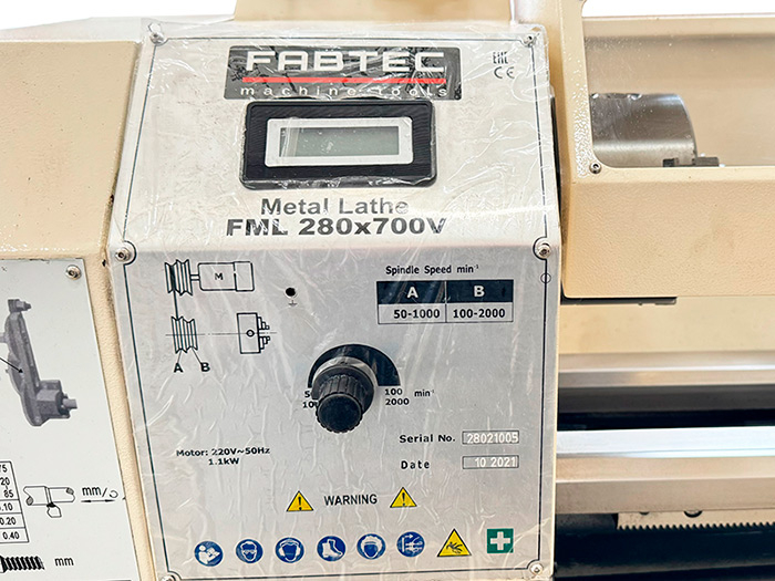 Токарный станок FML 280х700 V с плавной регулировкой скорости