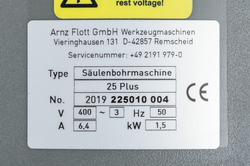Сверлильно-резьбонарезной станок FLOTT SB 25 Plus (R1)
