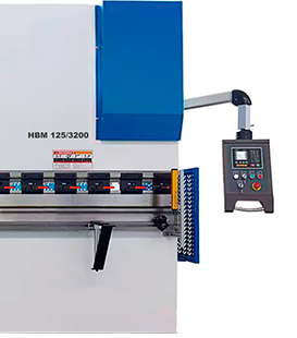 Листогибочный гидравлический пресс MetalTec HBM 125/3200M (Е22, ручная компенсация прогиба, инвертор заднего упора)