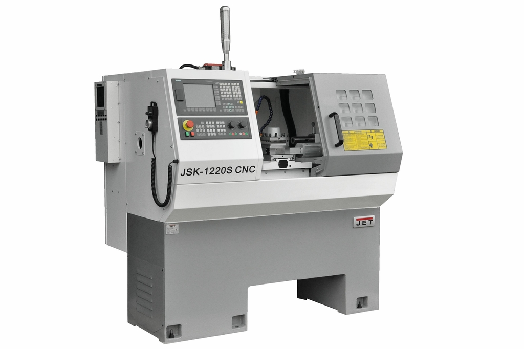 Токарный станок с ЧПУ JET JSK-1220F CNC (Fanuc, ручн. патрон, 4-х поз. резцедержка)