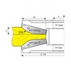 Фреза для обработки профиля филенки PF12M