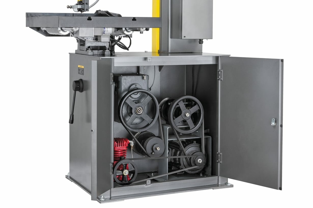 Вертикальный ленточнопильный станок с мех.подачей заготовки JET VBS-2012HE (10000112T)