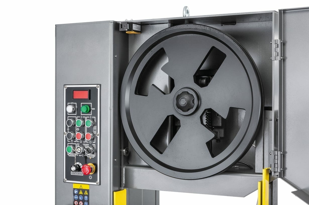 Вертикальный ленточнопильный станок с мех.подачей заготовки JET VBS-2012HE (10000112T)