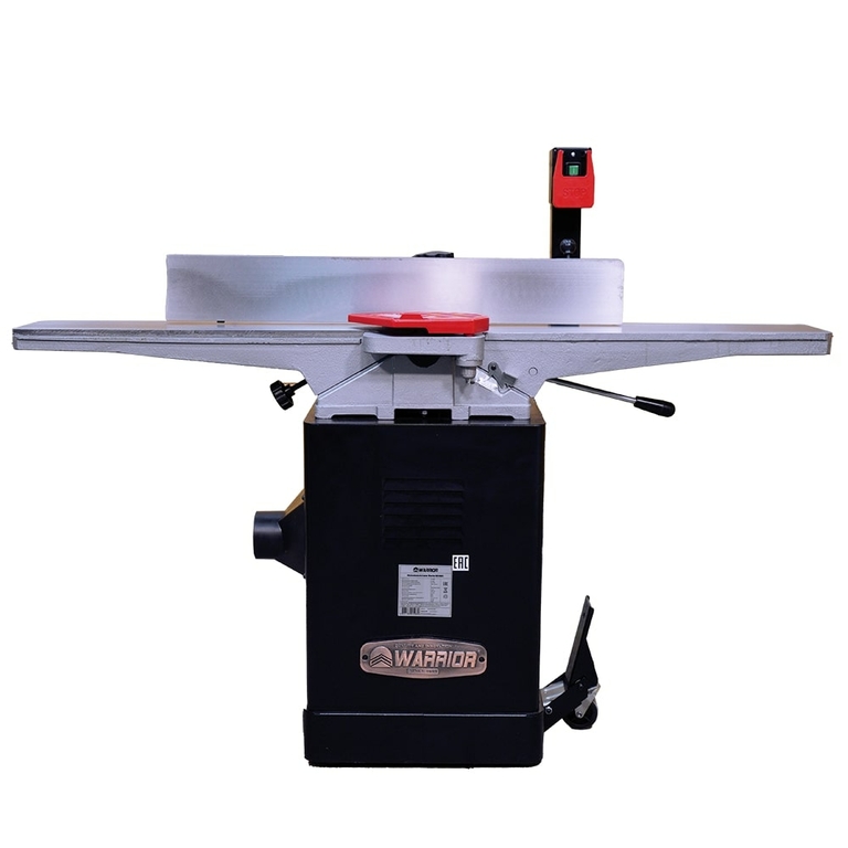 Фуговальный станок warrior w0106fl  ширина стола 150мм мощность двигателя 1,1 квт