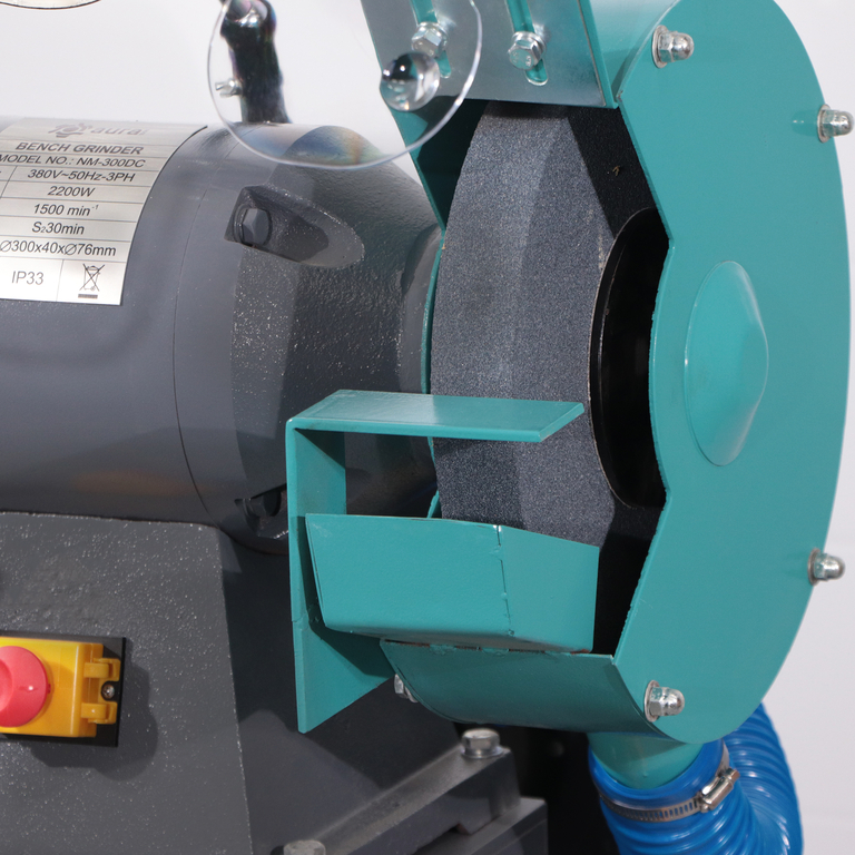 Двухдисковый шлифовальный станок с пылесосом AURA NM-300DC (60300300)