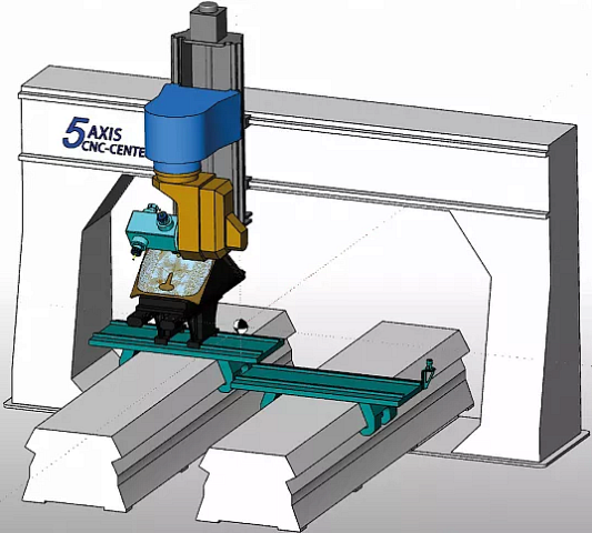 Пятиосевой обрабатывающий центр QUADRO TEOS ATC