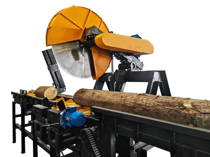 Линии для раскряжевки бревен на базе дисковой торцовки ТДМ-1200