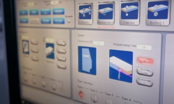 Лазерный кромкооблицовочный станок с сервоприводами KDT KE-706GBSUT Laser 3.0