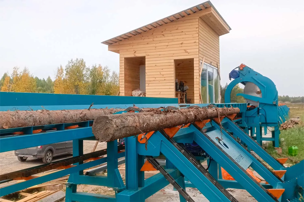 Линия сортировки с раскряжевкой бревна LSR 1250
