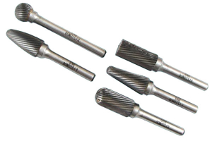 Набор борфрез тв. сплав. из  5шт. длинных L 100мм D12х(10-28)х6мм Х-образная насечка (CSS05-2005D) "CNIC"