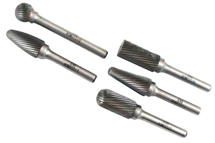 Набор борфрез тв. сплав. из  5шт. длинных L 100мм D12х(10-28)х6мм Х-образная насечка (CSS05-2005D) "CNIC"