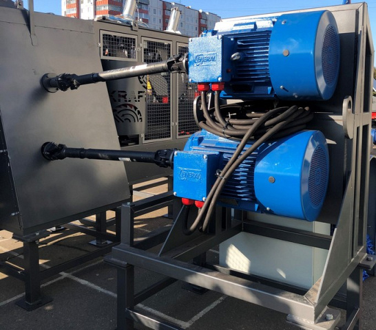 Брусовальный двухвальный станок с гусеничной подачей KRAFTER