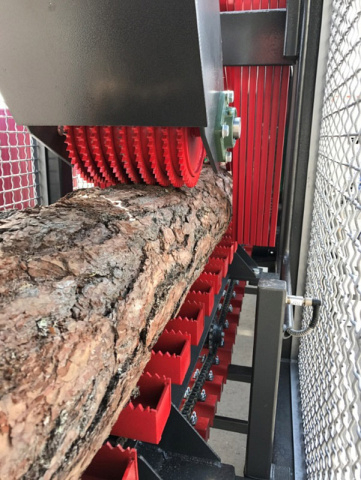 Брусовальный двухвальный станок с гусеничной подачей KRAFTER