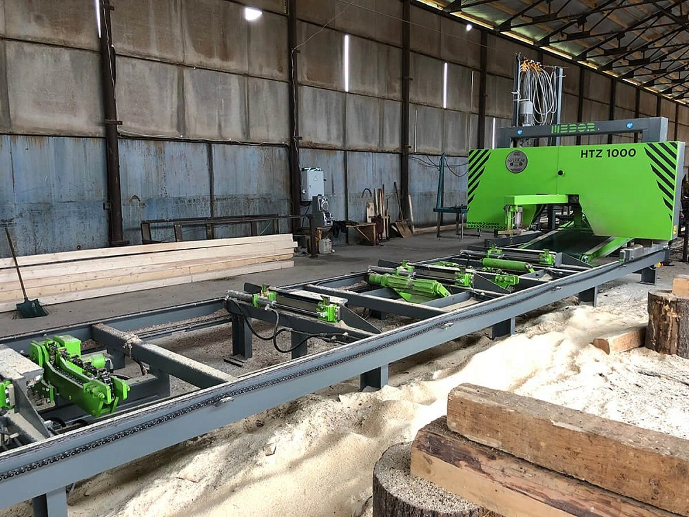 Горизонтальная широколенточная пилорама MEBOR HTZ-1000