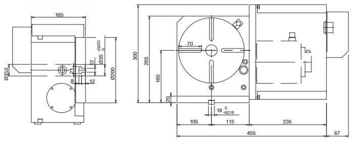 Одноосевой поворотный стол ЧПУ CNC-200R GSA+