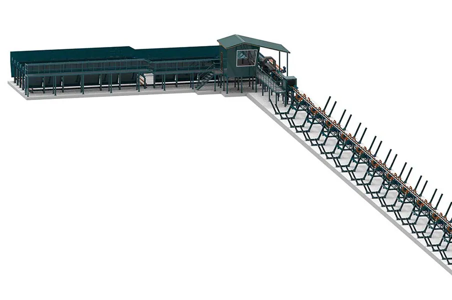 Линия сортировки бревна Cronver LSB 600