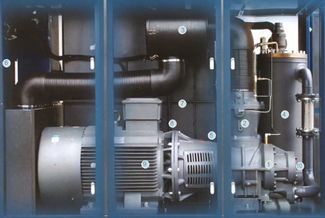 Энергосберегающий промышленный винтовой компрессор Dali ED-27.8/8