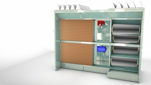 Кабина для шлифовки изделий, ширина рабочей зоны 3м