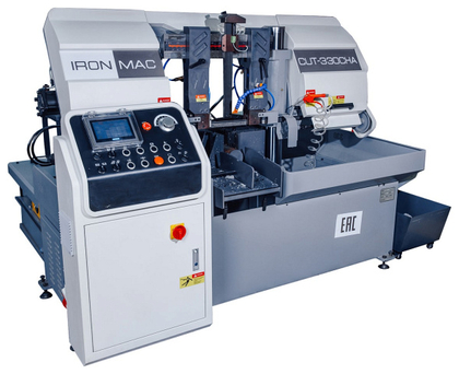 Автоматический ленточнопильный станок по металлу колонного типа IRONMAC CUT-330СHA