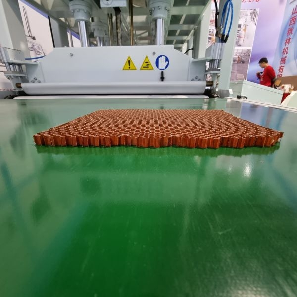 Линия прессования на базе проходного гидравлического горячего пресса Shanxi Quilin Machinery BY 624X9/18