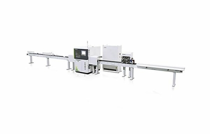 Автоматический торцовочный станок с функцией вырезки дефектов и оптимизации JANGJA AM8424 / EM8441