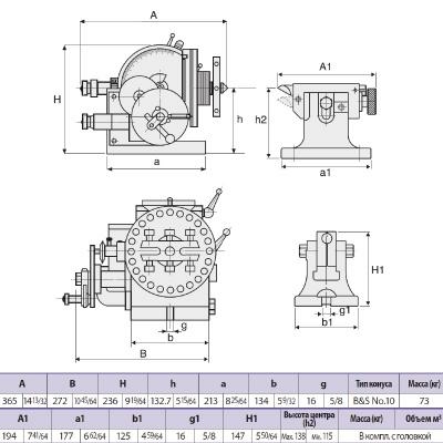 Головка делительная полууниверсальная BS-2