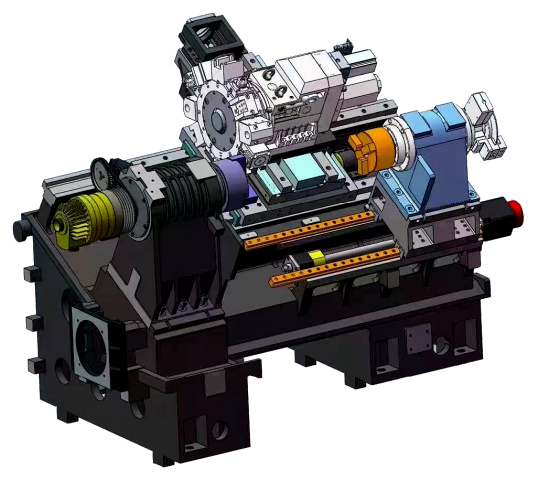 Токарный центр с противошпинделем SPECTR TL-2000SY