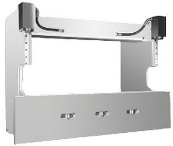 Листогибочный гидравлический пресс MetalTec HBM 125/3200M (Е22, ручная компенсация прогиба, инвертор заднего упора)