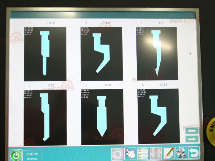 Вертикальный гибочный пресс WE67K-125T/3200 DA-E80T