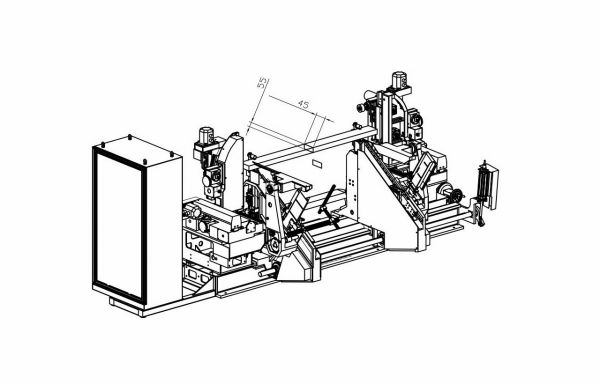 Двусторонний шипорезный станок с ЧПУ ChangFeng CF-ST2000N