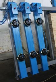 Пресс гидравлический SLU — GRP c откатными пневматическими фронтальными прижимами