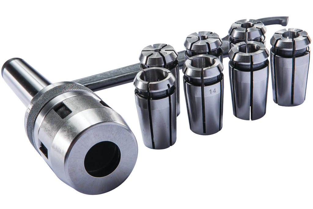 Цанговый патрон с набором цанг МК-3  ? 4, 6, 8, 10, 12, 14, 16 мм (ITA10037)