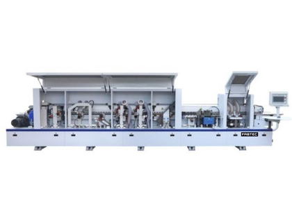 Автоматический кромкооблицовочный станок KF53 с прифуговочным и обкаточным узлами
