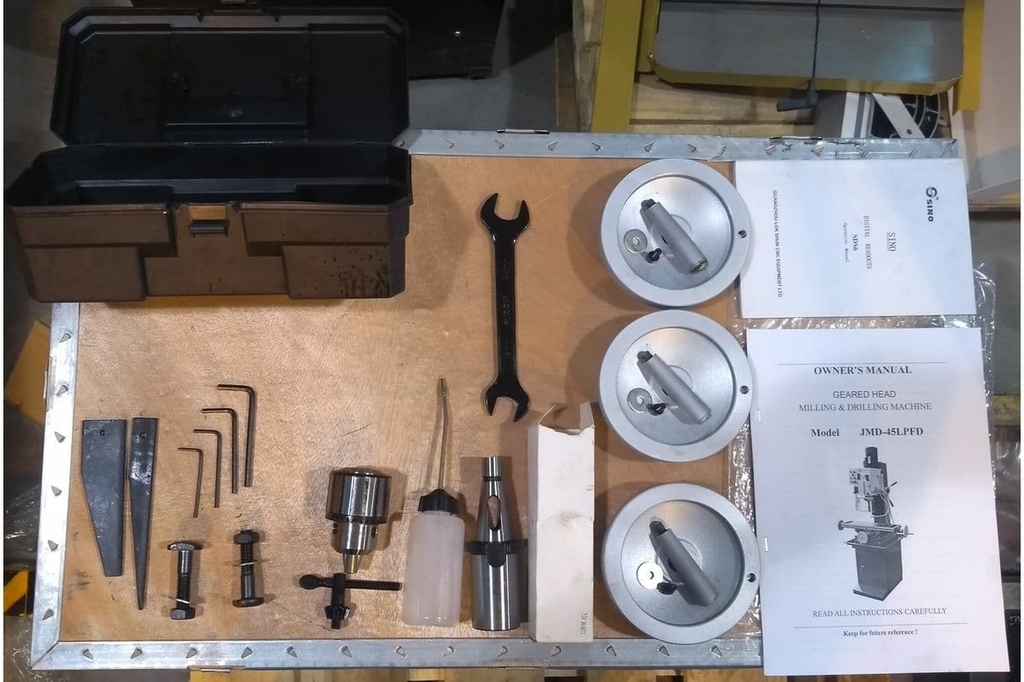 Редукторный фрезерно-сверлильный станок JET JMD-45LPFD (50000858T)