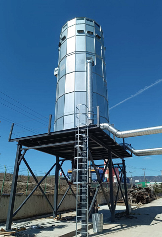 Фильтр рукавный цилиндрический с силосом EcoWood Industrial SC