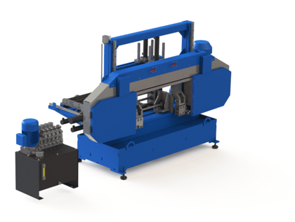 Ленточнопильный станок по металлу Алтай-СЛК-350 с ЧПУ (автомат)