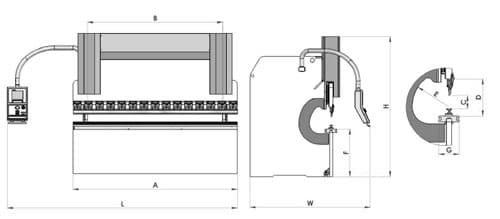 Листогибочный пресс c ЧПУ Ermaksan Speed Bend 1270-40