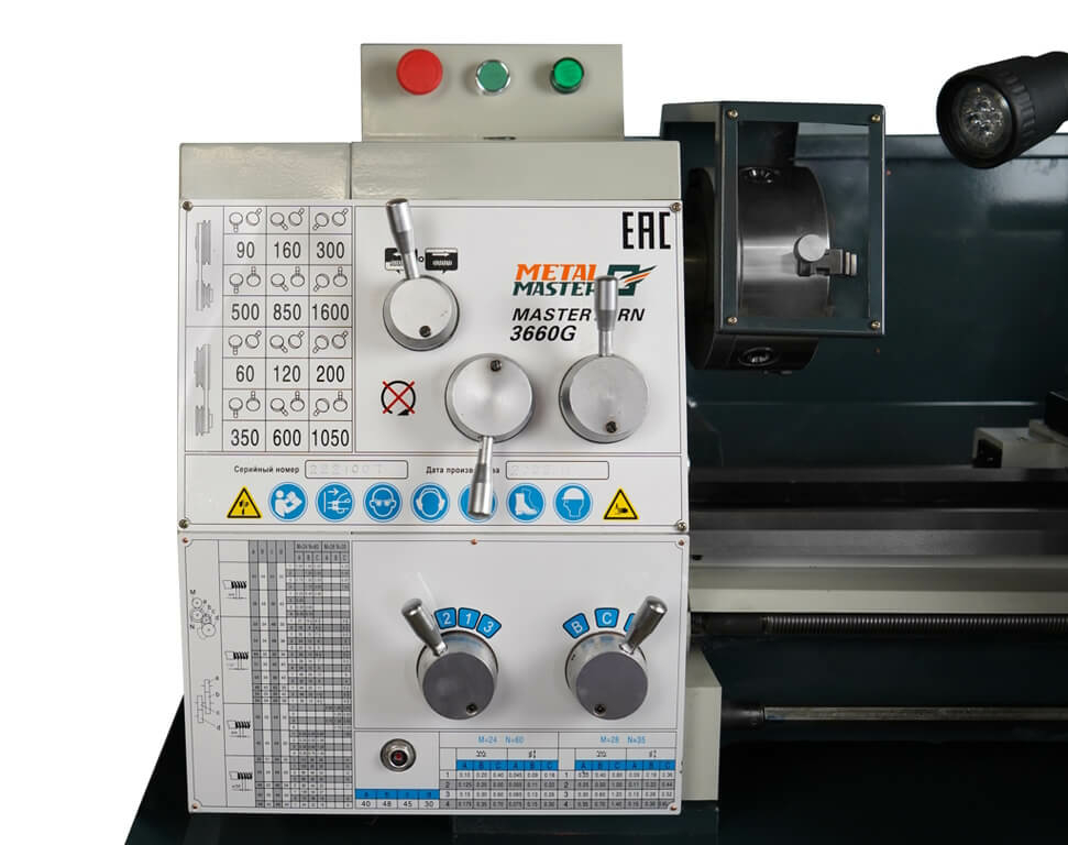 Настольный токарный станок Metal Master MasterTurn 3660G