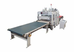 Линия прессования на базе проходного гидравлического горячего пресса Shanxi Quilin Machinery BY624х14/20