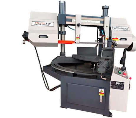 Полуавтоматический ленточнопильный станок MetalMaster MGH-350 Z60