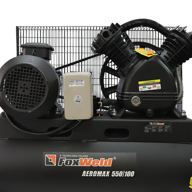 Компрессор масляный ременной AEROMAX 550/100 HP (пр-во FoxWeld/КНР)